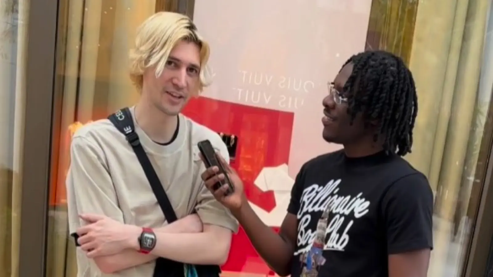 xQc being interviewed by Natestakkzz