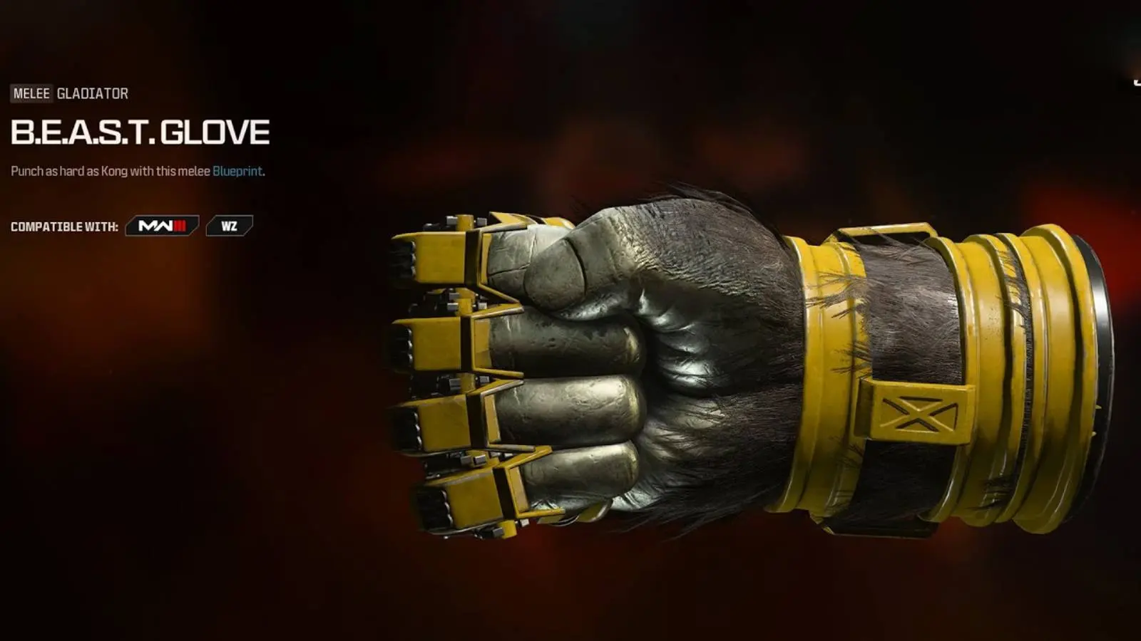 MW3 Kong B.E.A.S.T. Glove