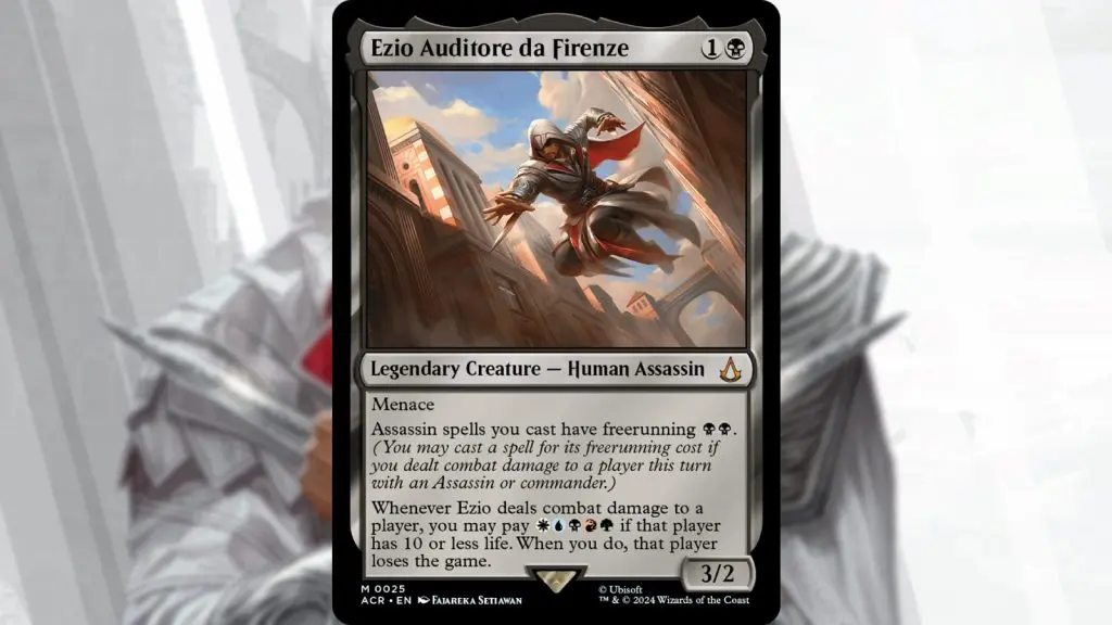 MTG Assassin's Creed Freerunning Ezio card