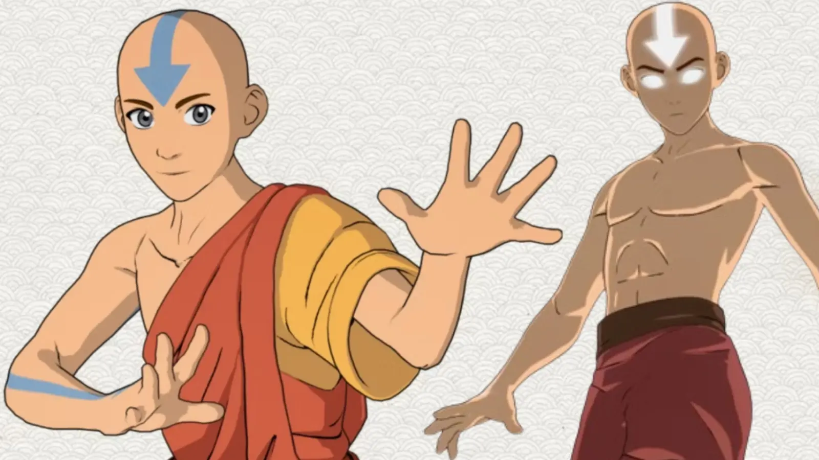 Fortnite Avatar Aang skin.