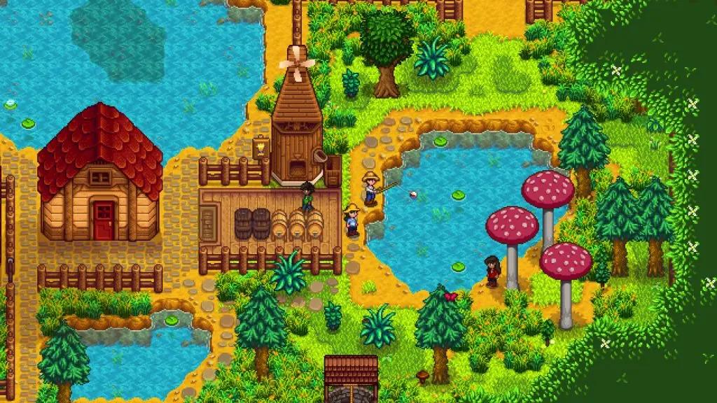 Stardew Valley village press kit image.