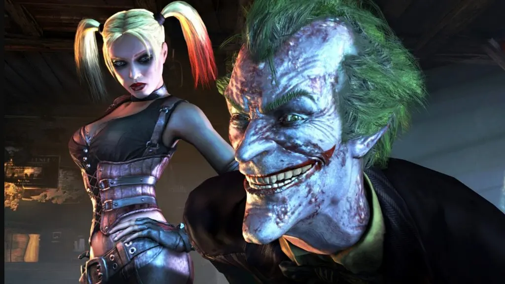 The Joker and Harley Quinn in Arkham City