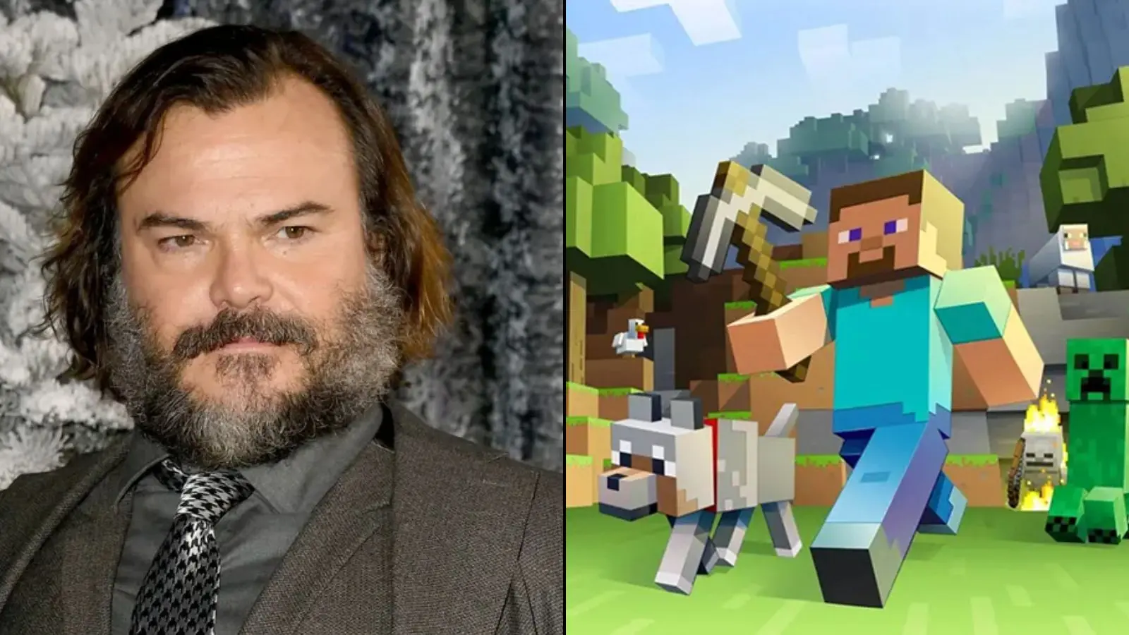 Jack Black in the Minecraft movie