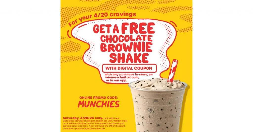 Weinerschnitzel chocolate brownie shake