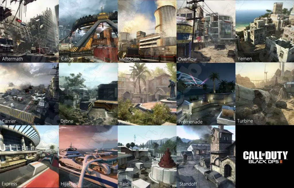 All Black Ops 2 maps