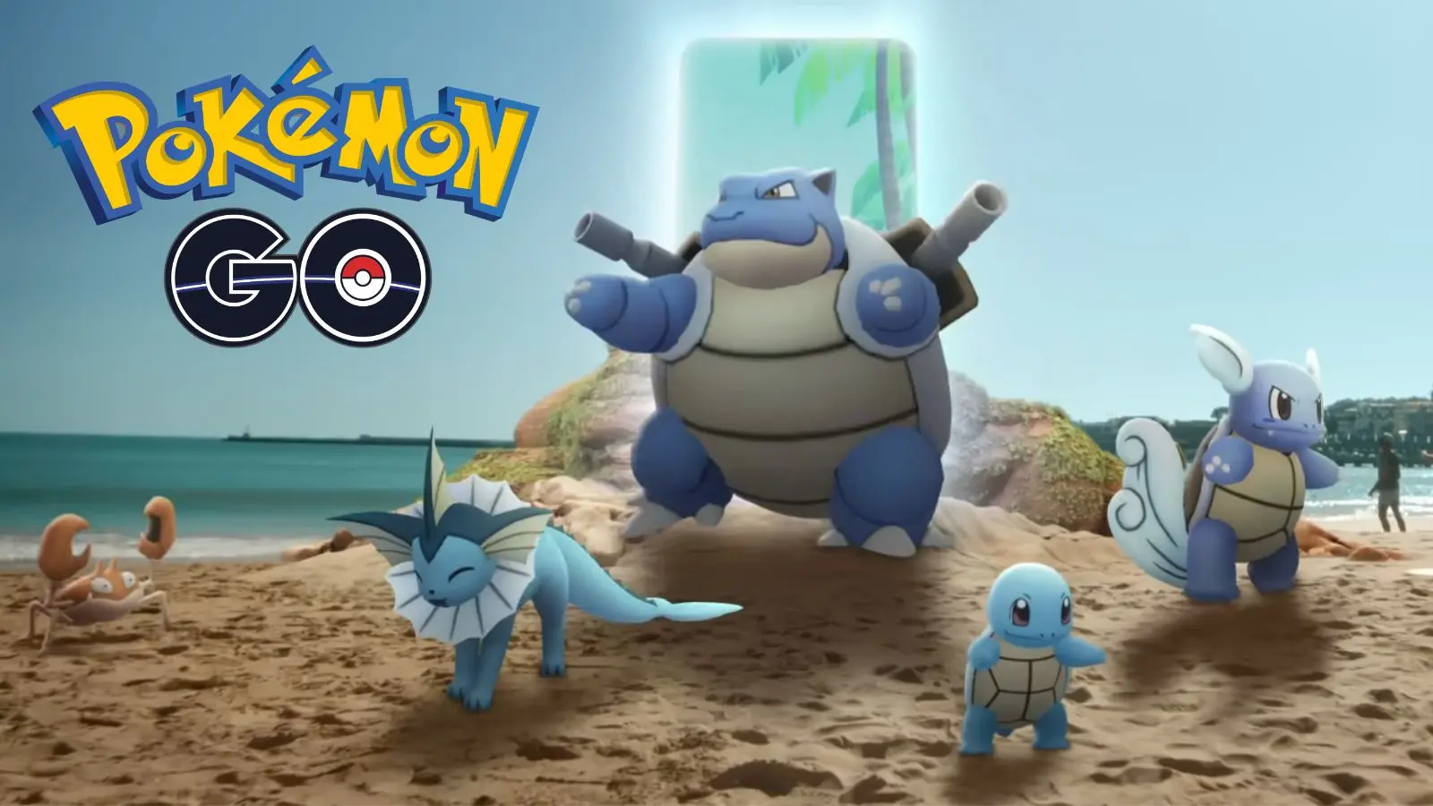 pokemon go blastoise beach