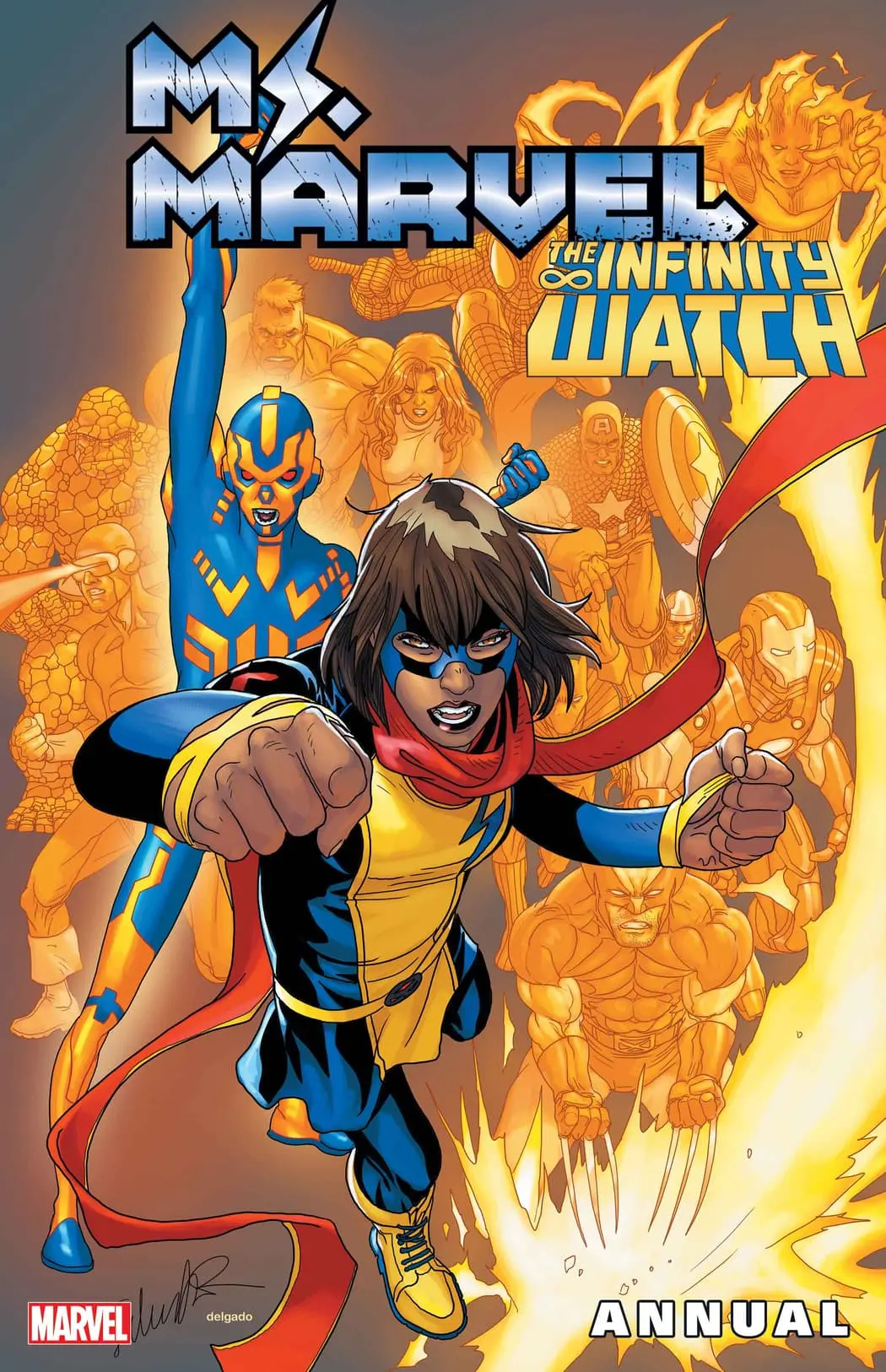 Infinity Watch Ms. Marvel Annual #1 cover art