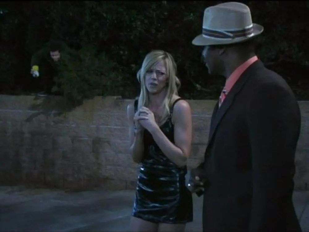 Dee gets harassed by a pimp in the Always Sunny episode, Mac is a Serial Killer