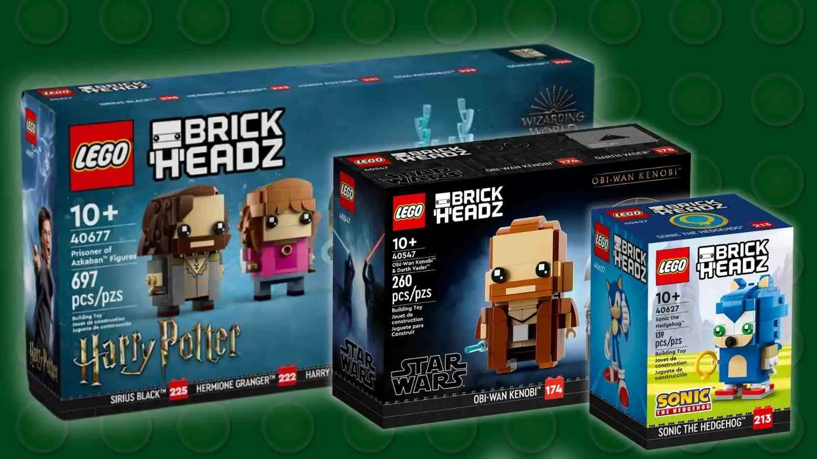 Three of the LEGO BrickHeadz sets retiring in 2024