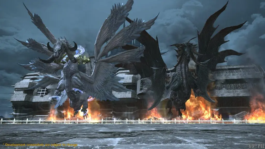 FFXIV DSR Nidhogg and Hraesvelgr