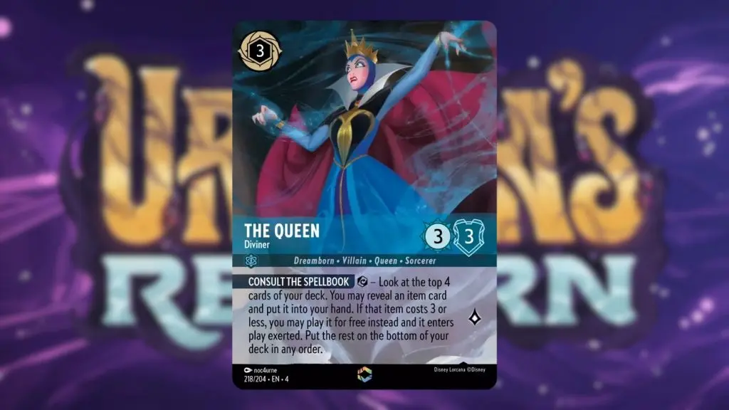 Disney Lorcana The Queen Diviner Enchanted