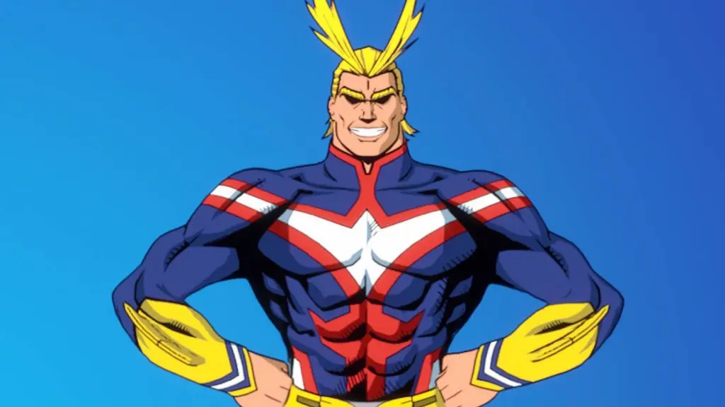 A screenshot featuring All Might in Fortnite.