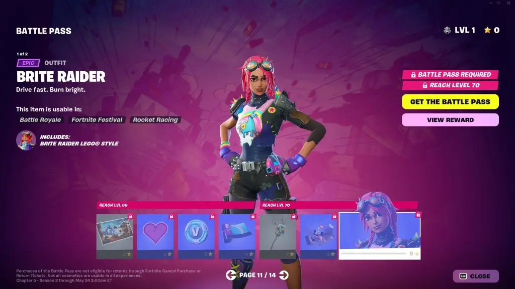 Fortnite Brite Raider skin