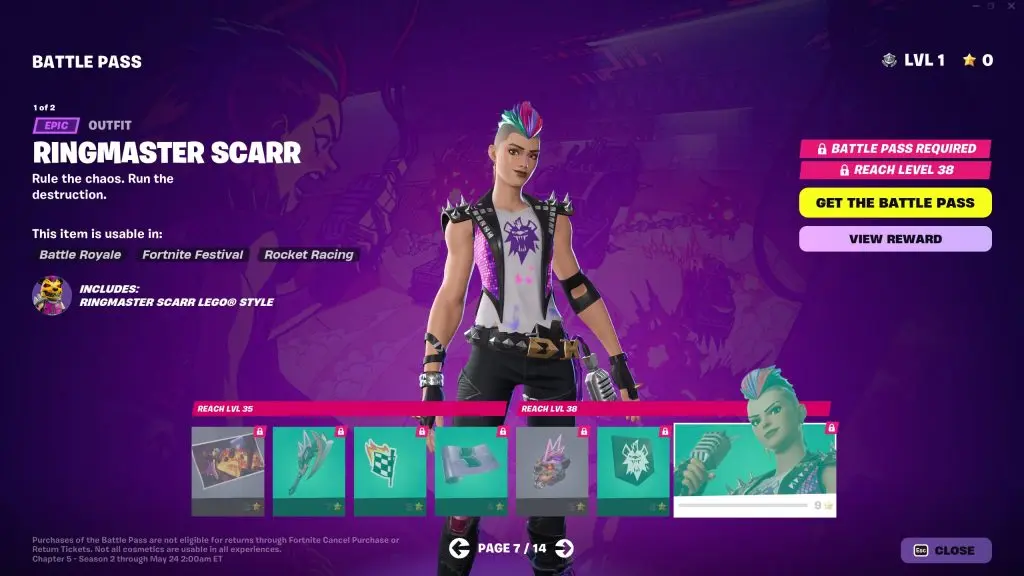 Fortnite Ringmaster Scarr skin