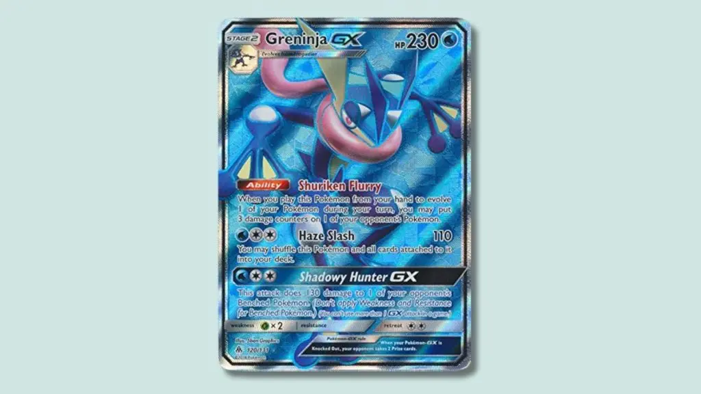 Greninja GX card.