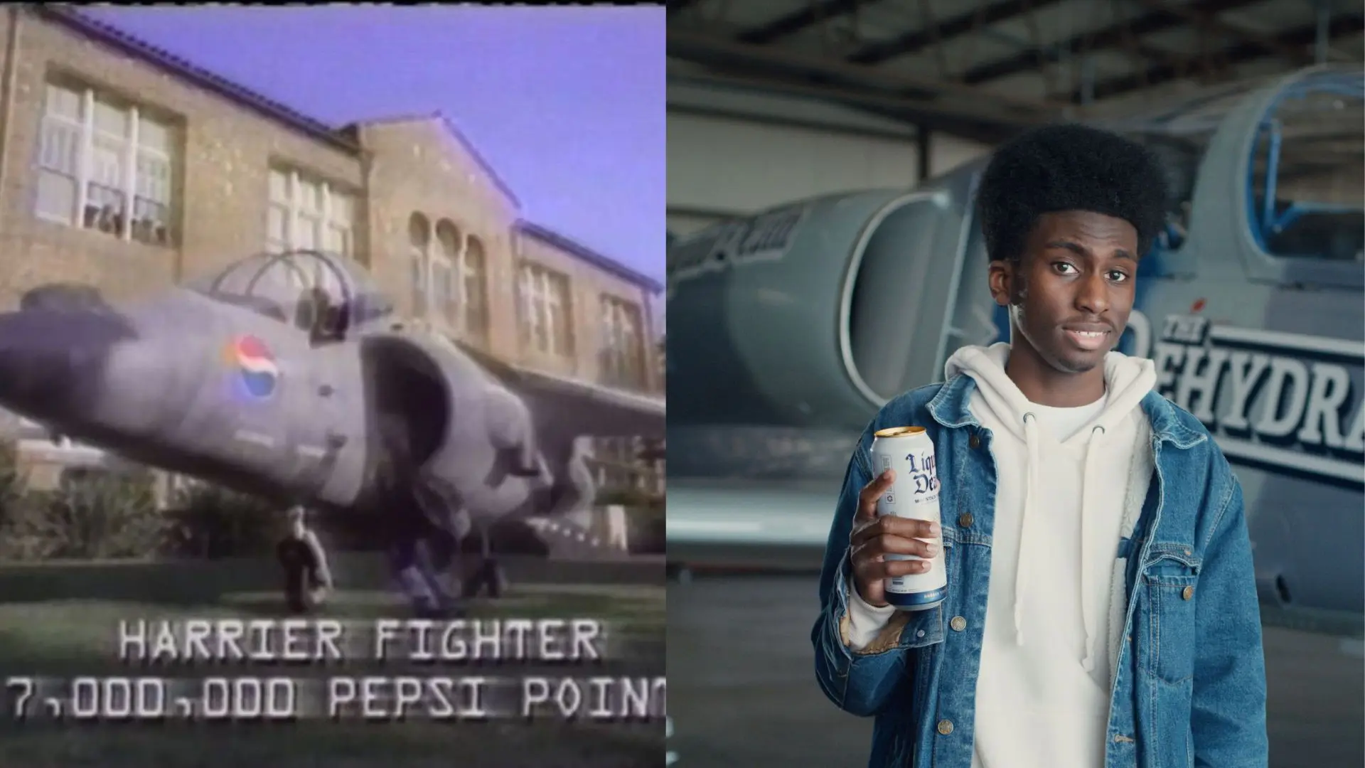 Pepsi points ad and Liquid death ad