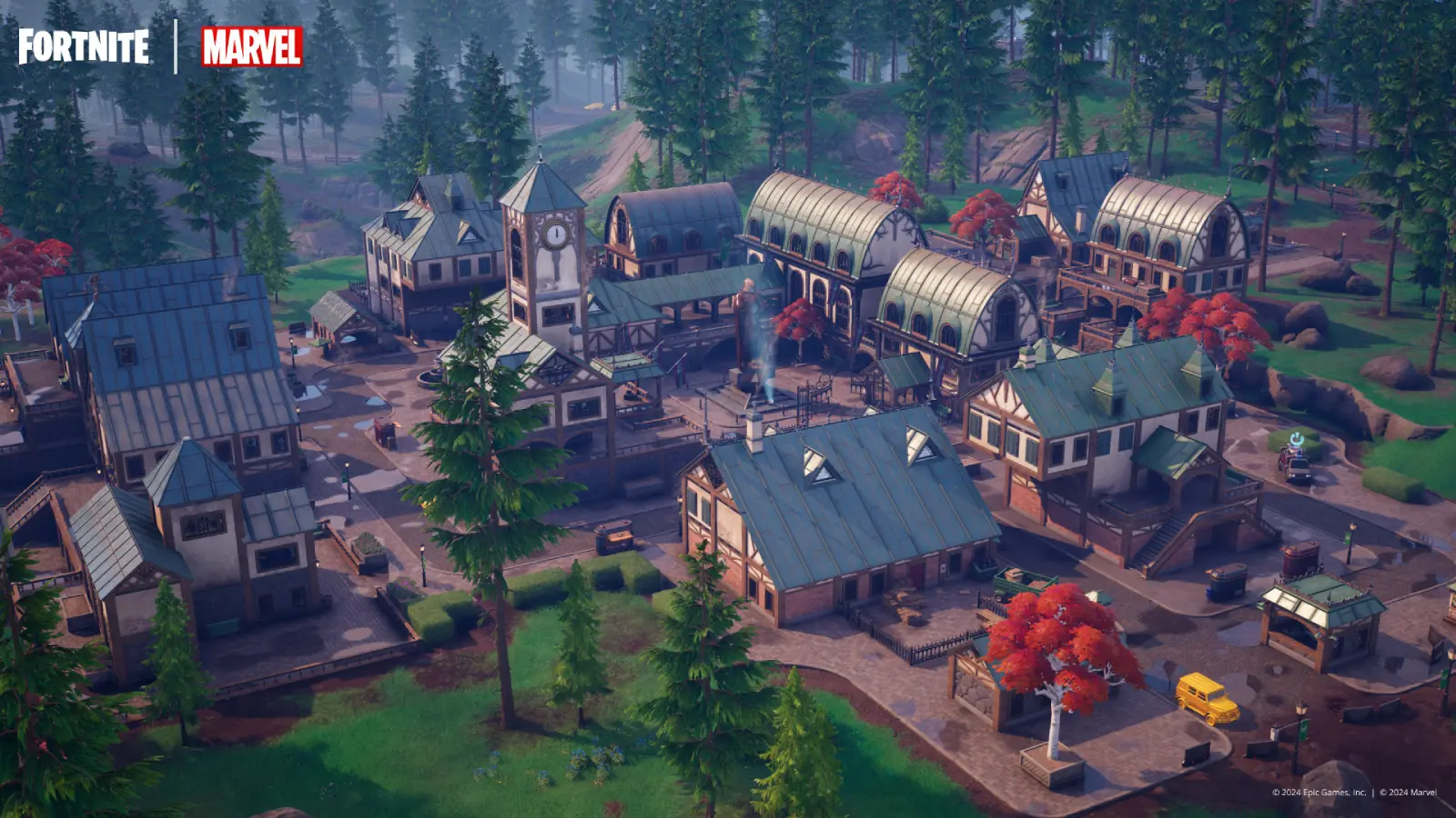 Doomstadt POI in Fortnite Chapter 5 Season 4.