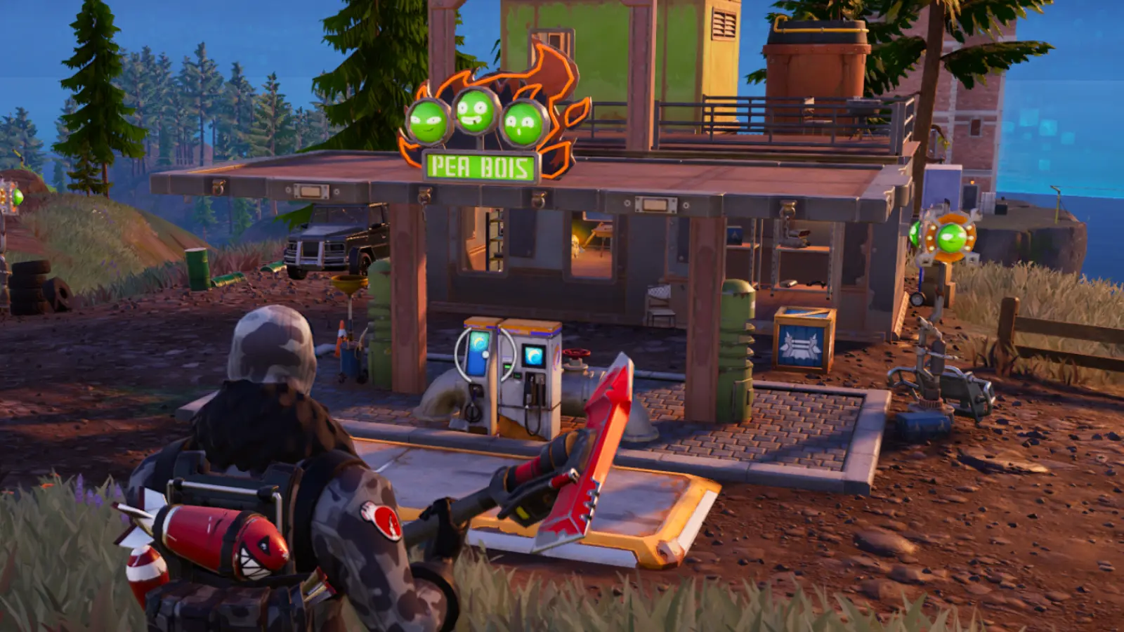 Fortnite Service Station repair.