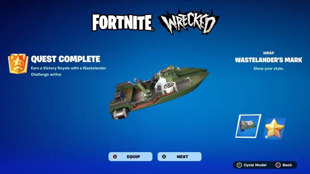 Fortnite Wastelander's Mark wrap