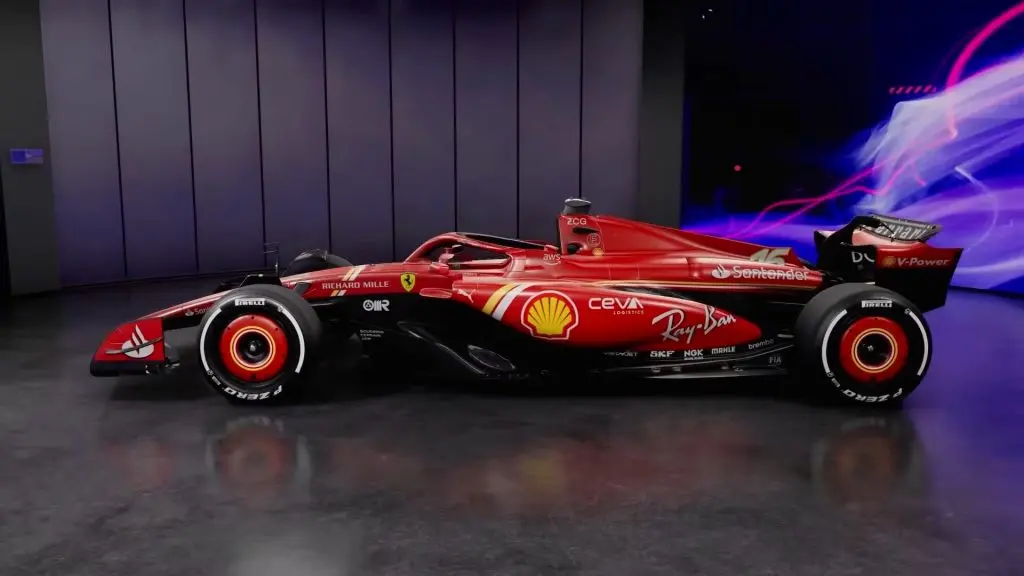 Ferrari team livery in F1 24.