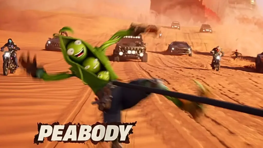 Fortnite's Peabody skin from the Wrecked trailer