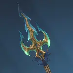 Naga Guardian Dragon's Trident weapon in Solo Leveling: Arise.