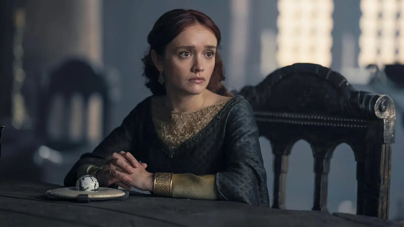 Olivia Cooke as Alicent Hightower in House of the Dragon