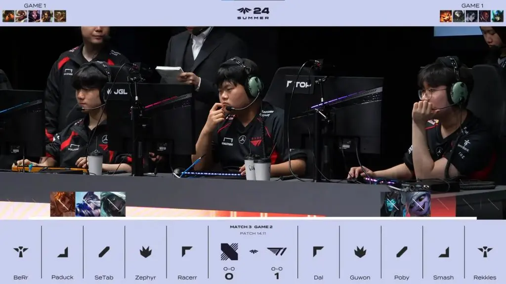 LCK CL using the Fearless draft system