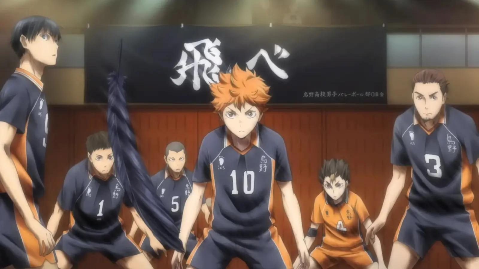 The cast of Haikyuu!!