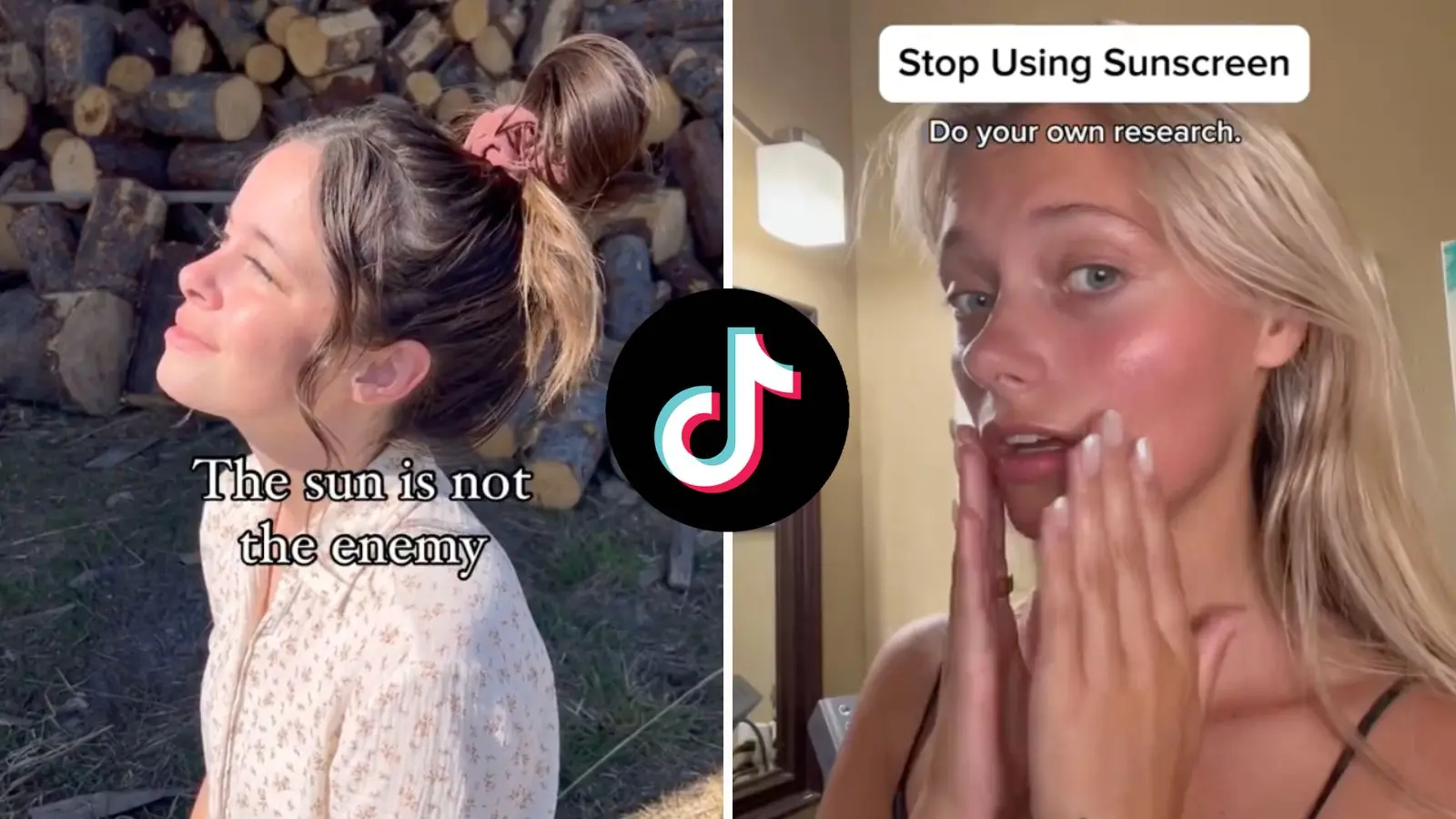 Anti sunscreen TikTok trend