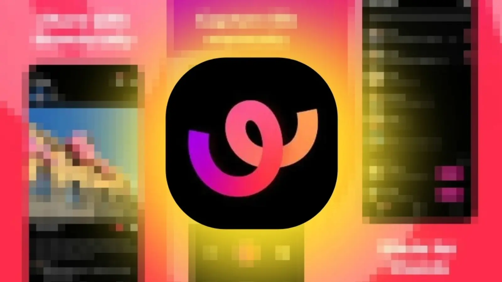 TikTok Whee logo against a pixelated background.