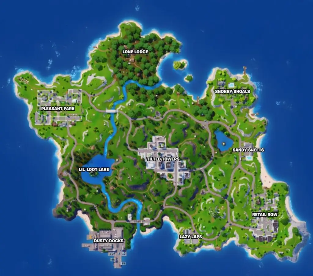 Fortnite Reload map locations.