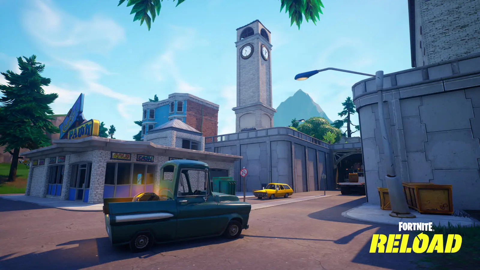 Fortnite Reload Tilted Towers artwork