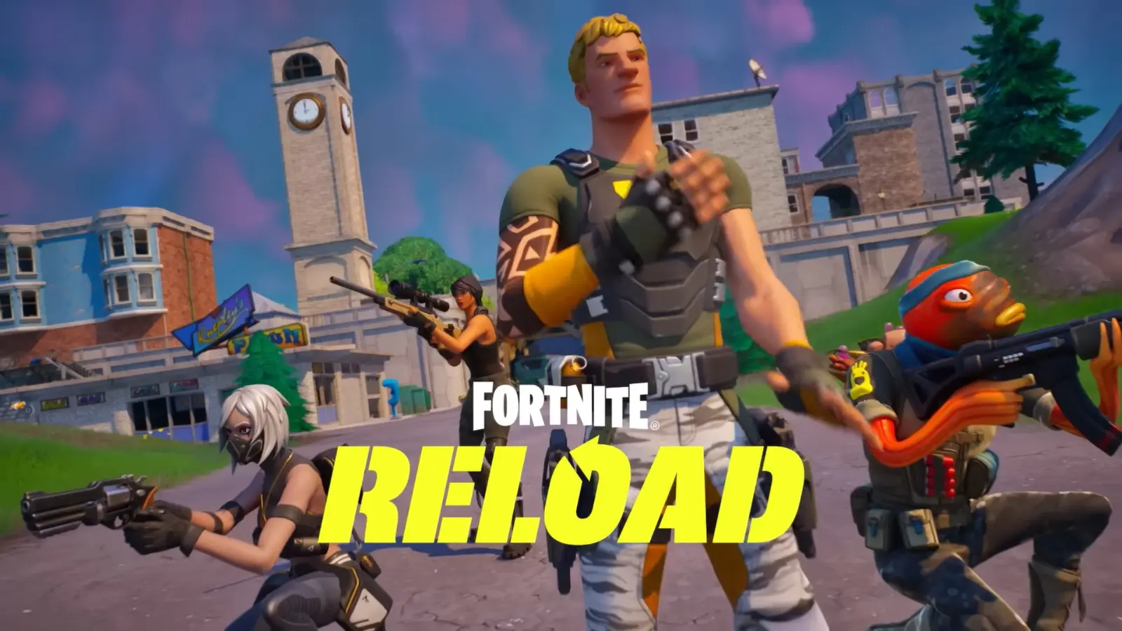 A screenshot featuring Fortnite Reload game mode.