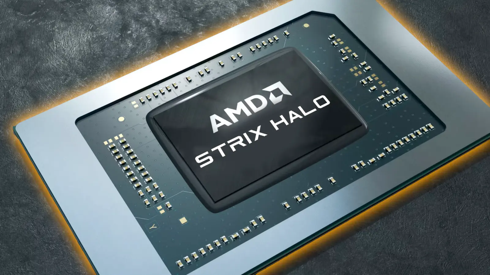 Mock up of AMD Strix Halo chip