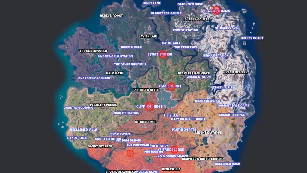 Fortnite The Wanderer map locations