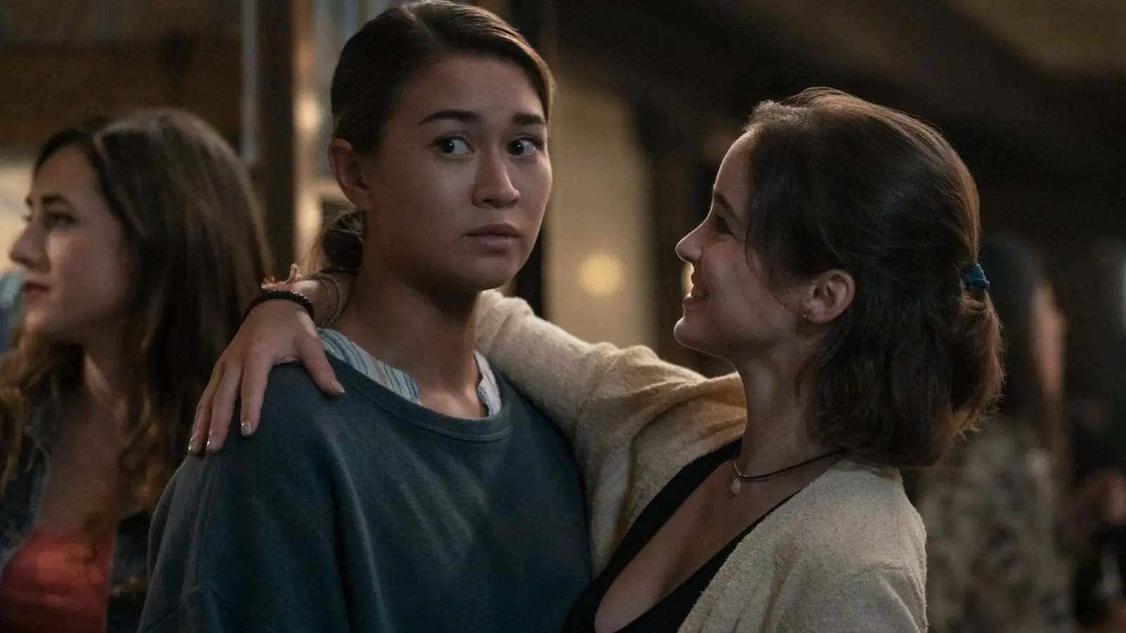 Alba Baptista as Ava and Kristina Tonteri-Young as Beatrice in Warrior Nun Season 2.