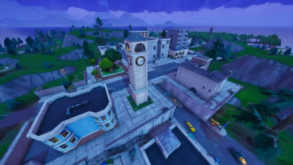 landing spots: Tilted Towers