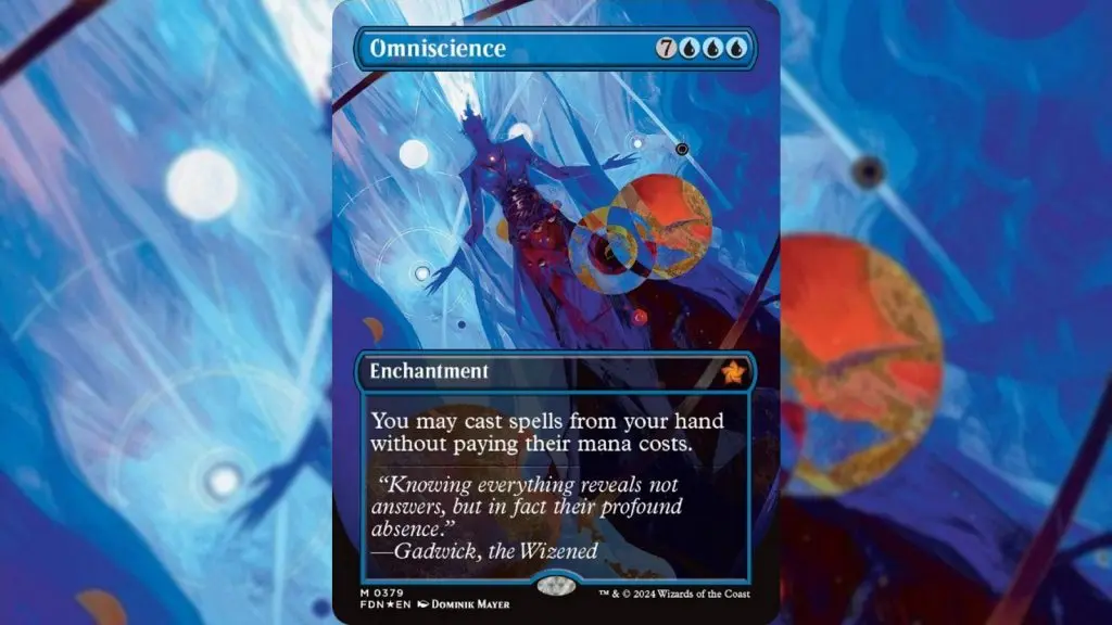 MTG Foundations Omniscience card