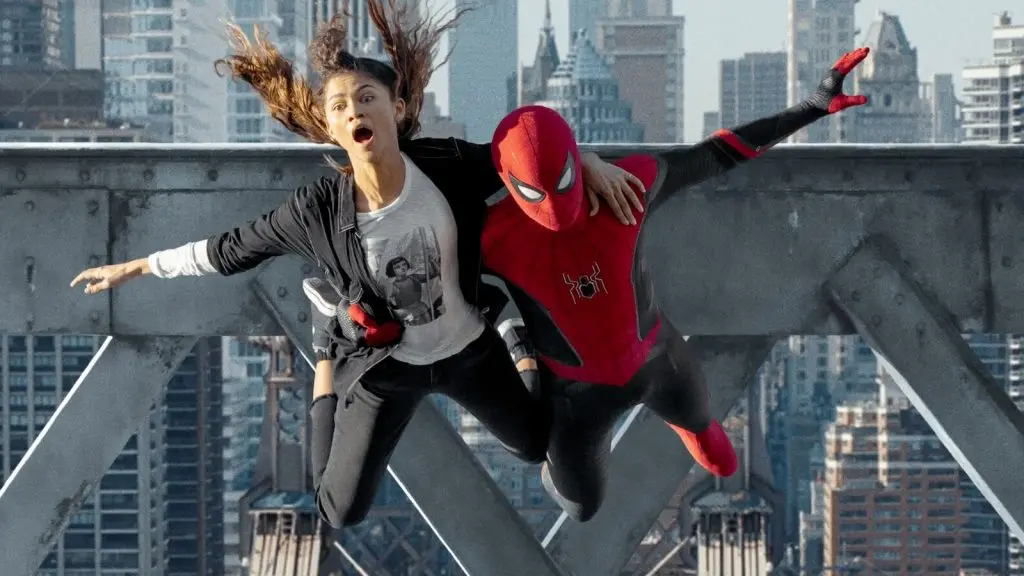 Zendaya and Tom Holland in Spider-Man movie