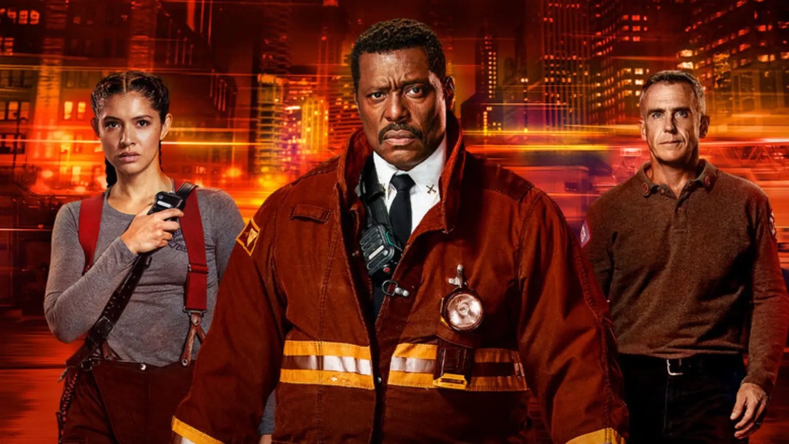 Eamonn Walker as Chief Wallace Boden in a Chicago Fire poster.