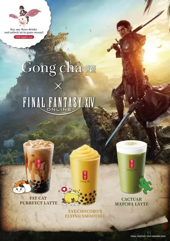 FFXIV Gong Cha collab