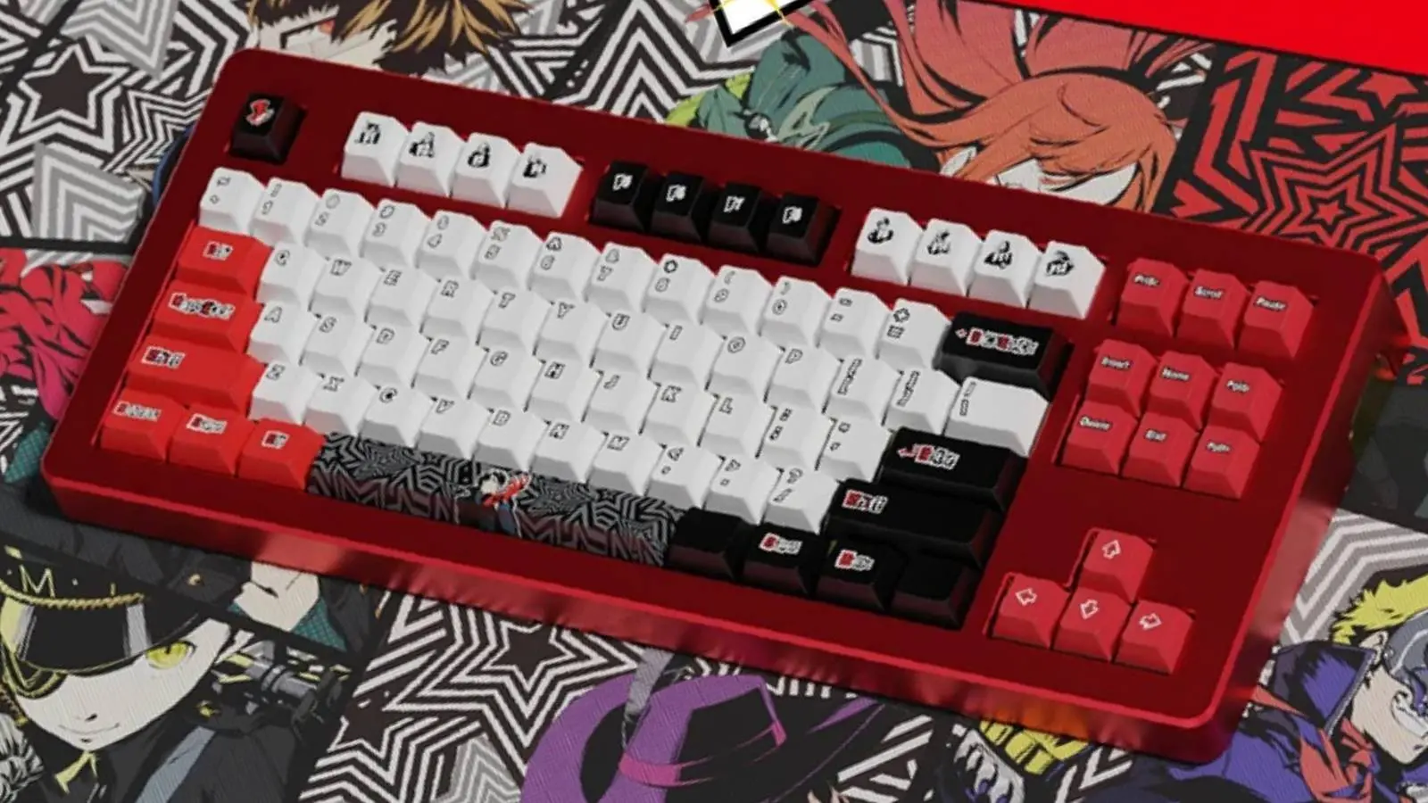 Image of the Persona 5 Royal keycap set by Infinikey.