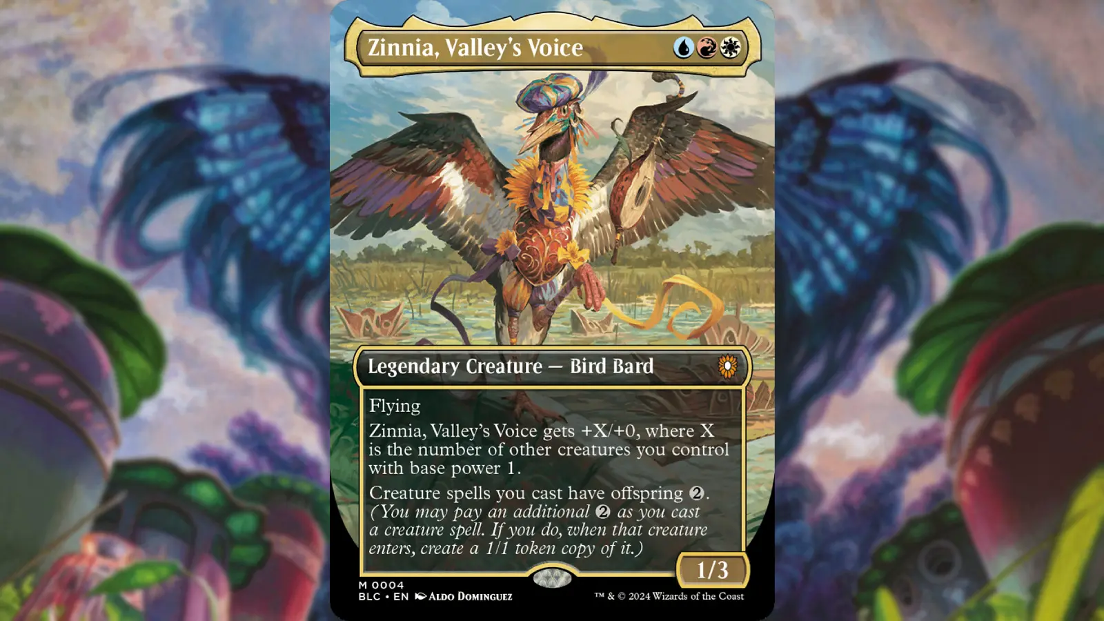 MTG Bloomburrow Zinnia, Valley's Voice