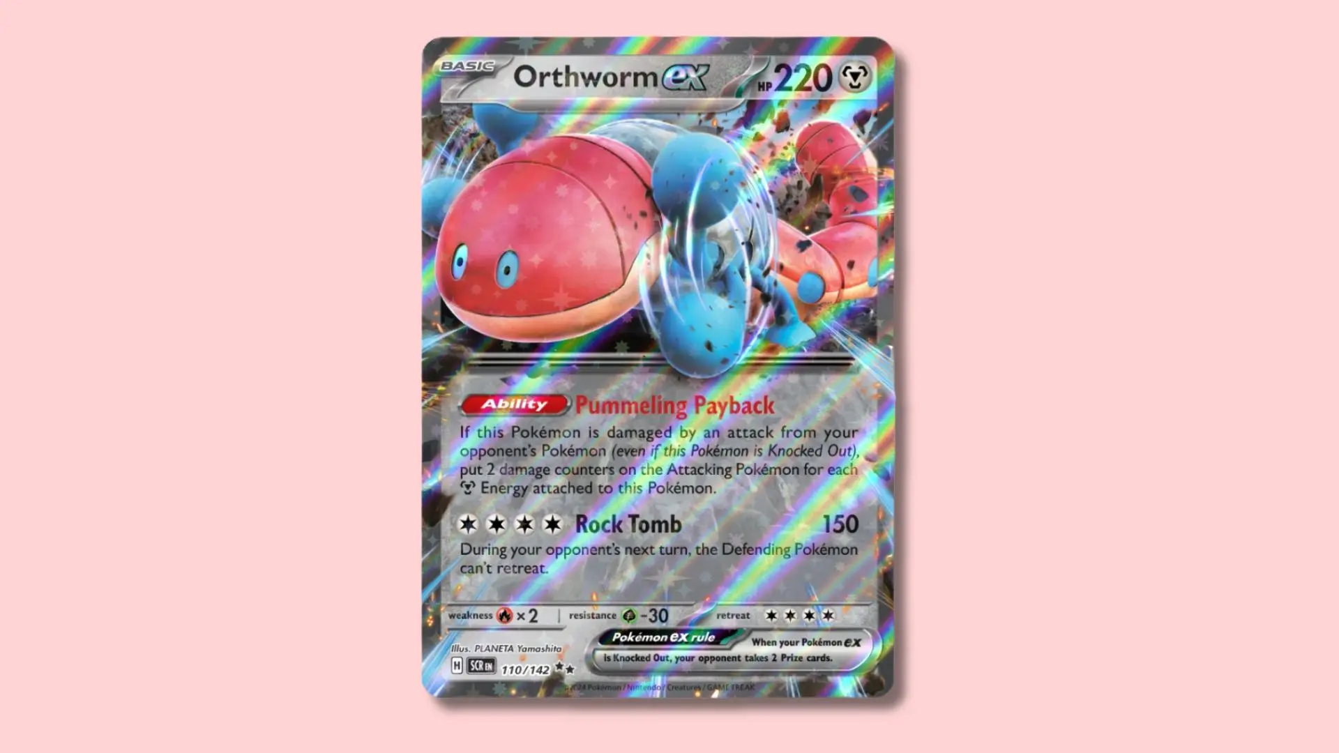 Orthworm Pokemon card.