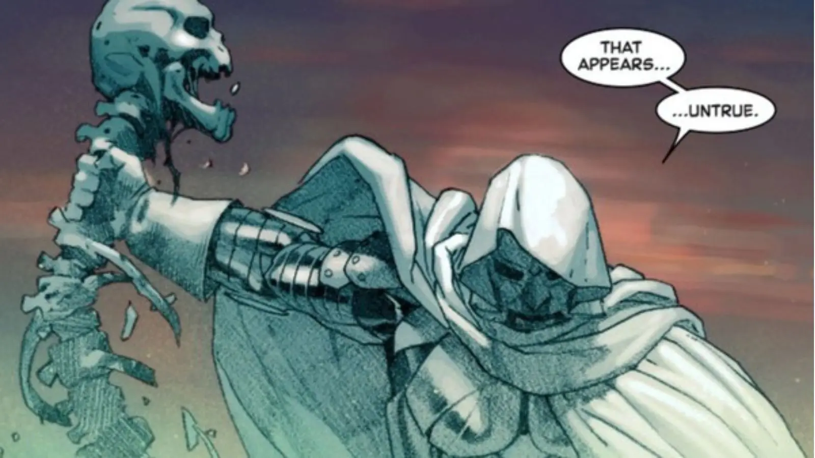 Doctor Doom kills Thanos in the Marvel Comics