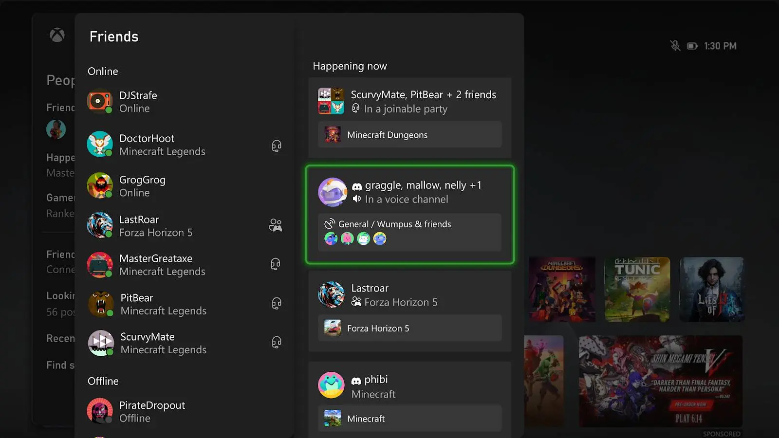 Screenshot from the official Discord blog showing off the upcoming Xbox update.