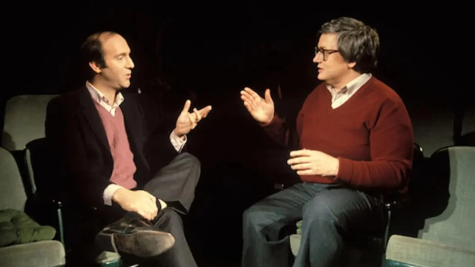 Gene Siskel argues with Roger Ebert.