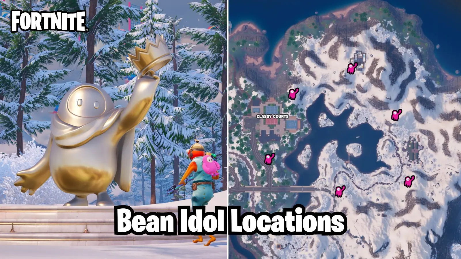 Fortnite Bean Idol locations