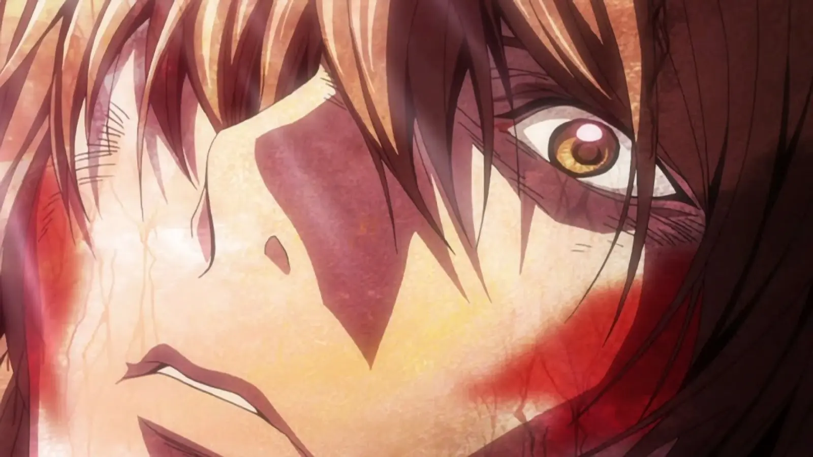 Light Yagami dying in Death Note